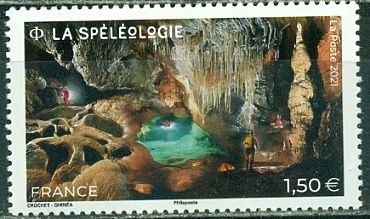 Франция, 2021, Спелеология. 1 марка